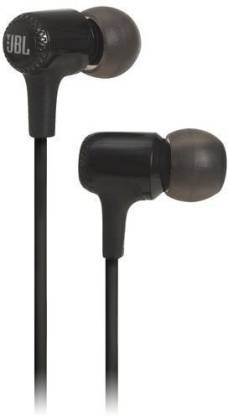 JBL E15 Wired Headset with Mic  (Black, In the Ear)